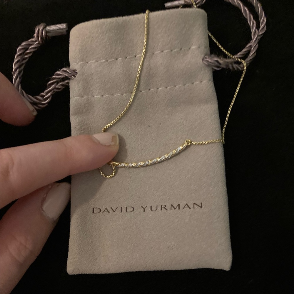 David Yurman gold pave bracelet